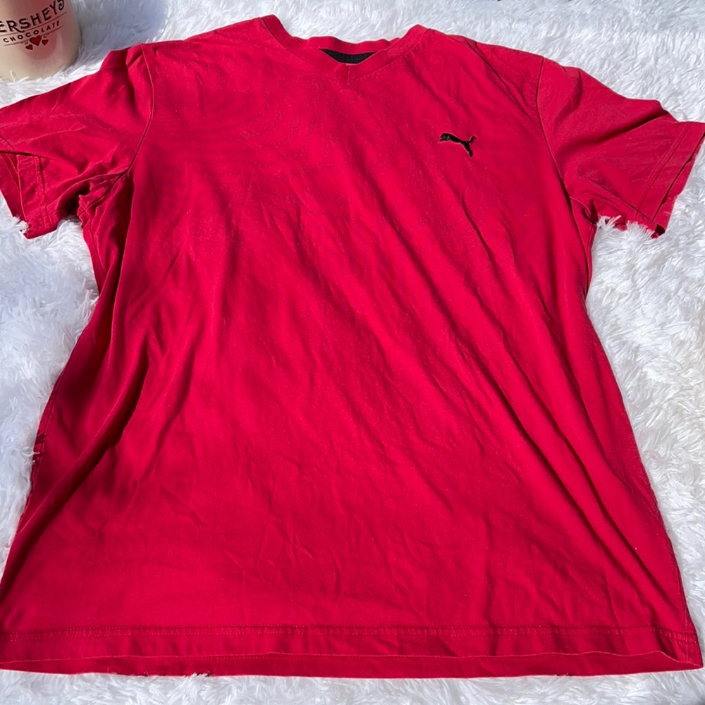 Puma SportLifestyle Red Mens Active Wear shirt Drycell Technology Size L